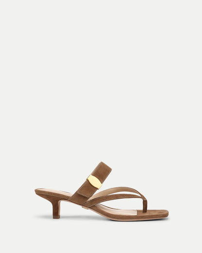 Salva Dash Kitten-Heel Sandal