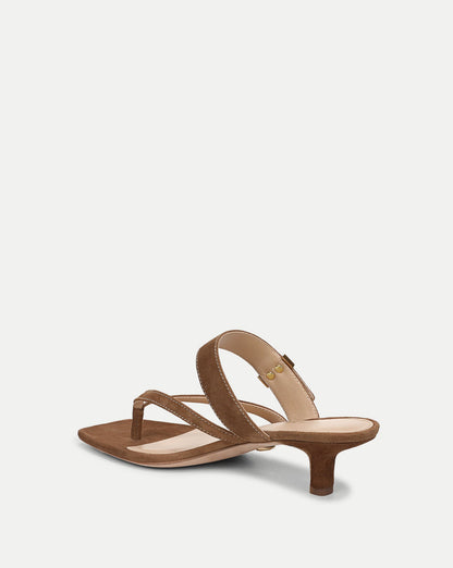 Salva Dash Kitten-Heel Sandal