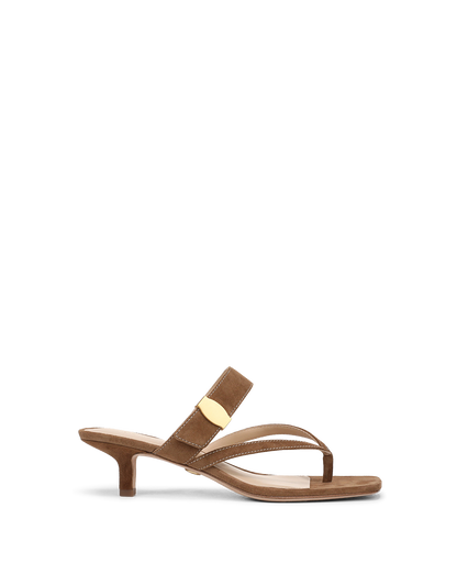 Salva Dash Kitten-Heel Sandal