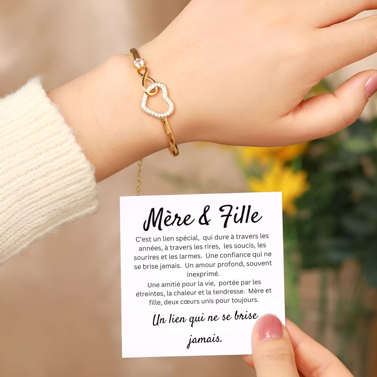Marseille | Bracelet Cœur Étincelant