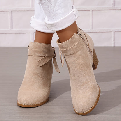 Léa | Bottines Élégantes à Talon Stable